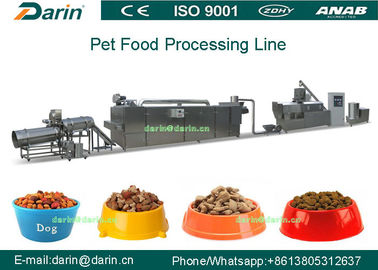 Ligne sèche d'extrudeuse d'aliment pour animaux familiers de chien/chat/d'oiseaux/machine 380V 80kw de fabrication