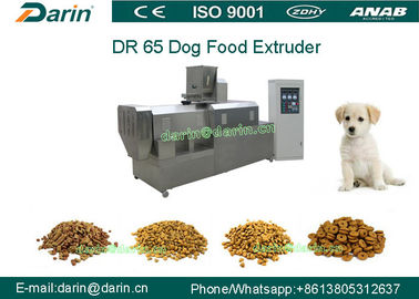 Machine automatique d'Extruing d'aliments pour chiens de l'acier inoxydable DR65/chaîne de fabrication sèche d'aliment pour animaux familiers