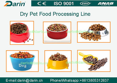 Chaîne de production automatique professionnelle d'extrudeuse d'aliment pour animaux familiers de chien avec du CE