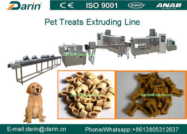 Chaîne de production matérielle d'extrudeuse d'aliments pour chiens d'acier inoxydable avec le service de la pleine vie