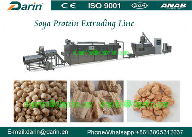 Machine économiseuse d'énergie d'extrudeuse du soja, équipement de traitement des denrées alimentaires des produits alimentaires de pépites du soja