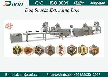 Le CE a certifié la chaîne de fabrication d'os de chien de machine d'expulsion de mastications de casse-croûte de chien de festin d'animal familier de soins dentaires avec la capacité 200-250kg