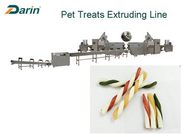 L'extrudeuse tordue naturelle d'aliments pour chiens de bâtons de saveur de boeuf usine la ligne de expulsion de festins dentaires
