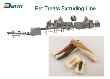 La double couleur de lard tordue colle la vis simple de festins dentaires d'extrudeuse d'aliments pour chiens
