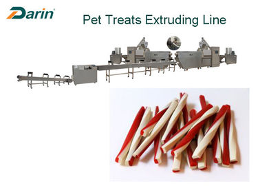Aliments pour chiens naturels de bâtons de boeuf faisant à machine le produit dentaire de festins ligne simple de boudineuse à vis
