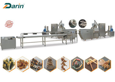 Bi - la machine d'extrusion formée par torsion d'aliments pour chiens de couleur traite la chaîne de fabrication de casse-croûte