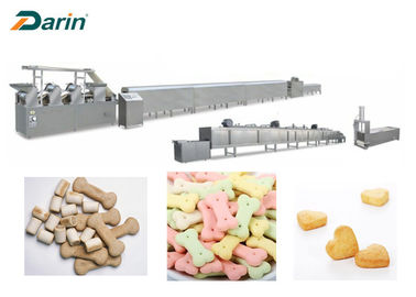 Machine complètement automatique de fabrication de biscuits de chien, chaîne de fabrication d'aliment pour animaux familiers d'acier inoxydable