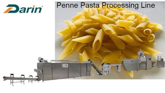 Pâtes Penne Production Line Extrusion 100 - 150kg/Hr