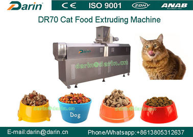 Les casse-croûte multi d'aliments pour chats de fonction de DR70 SUS304 doublent la chaîne de fabrication de vis