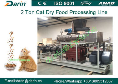 Chaîne de fabrication d'extrudeuse d'aliment pour animaux familiers de chat de poissons de chien de l'acier inoxydable 304