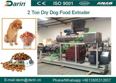 Égrugez l'équipement d'extrudeuse d'aliment pour animaux familiers de chien/machine de développement avec la double vis