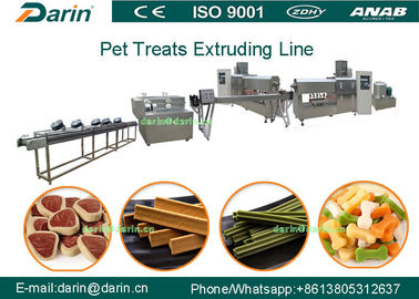 machine d'extrudeuse d'aliments pour chiens de la capacité 100kg/h élevée pour faire le casse-croûte d'animal familier