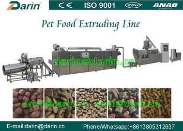 Poursuivez la machine animale de production d'extrudeuse d'aliment pour animaux familiers pour le maïs, le soja, poudre d'os
