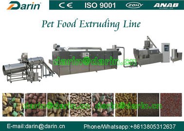 Chaîne de fabrication acier inoxydable de rendement élevé d'extrusion automatique d'aliment pour animaux familiers