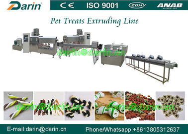 Machine d'extrudeuse d'aliments pour chiens de torsion d'acier inoxydable entièrement, machine d'extrusion d'animal familier