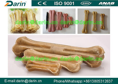 Casse-croûte naturels d'os de chien de presse à mouler d'os de cuir vert de peau de mouton faisant la machine pour des soins dentaires de chien