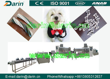 Le CE ISO9001 a certifié des aliments pour chiens faisant la machine mâchant la chaîne de fabrication d'aliment pour animaux familiers