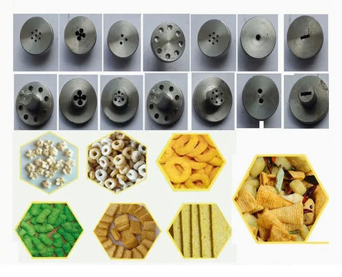 Machine d'extrusion de collations soufflées au maïs en acier inoxydable 304 avec certification CE