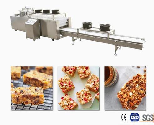 Machine à découper les cacahuètes Chikki en acier inoxydable / ligne de découpe de barres de bonbons de céréales