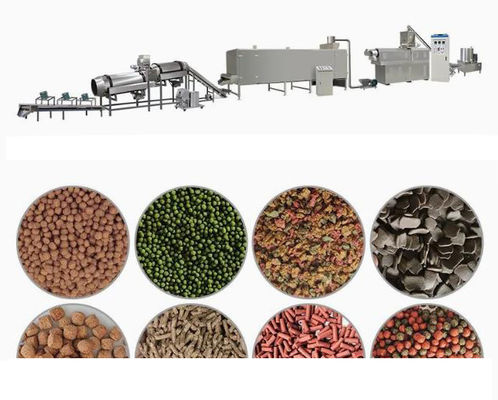 Ligne de production d'aliments pour chiens à pellet plus sains SUS304 Extrudeuse flottante pour aliments pour poissons