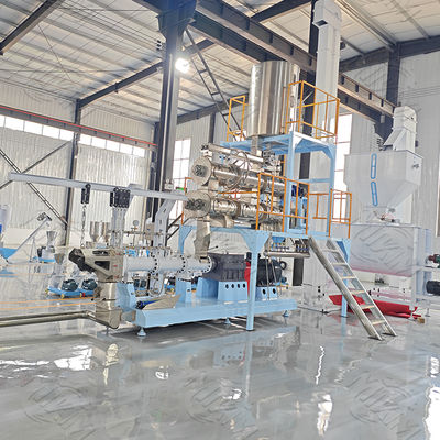 Machine d'extrusion à double vis pour ligne de production de snacks pour chiens, poissons et animaux de compagnie