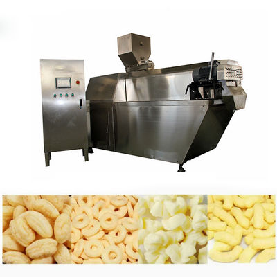 La machine de casse-croûte de souffle d'extrudeuse de nourriture de blé de riz de maïs pour l'anneau d'oignon/noyau a rempli nourriture