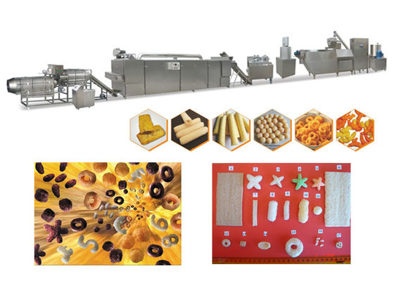 Fabrication de casse-croûte de souffle de maïs de nourriture de machine de casse-croûte de souffle de capacité élevée de vitesse rapide