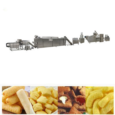 Chaîne de production jumelle de casse-croûte de maïs d'anneau d'oignon de machine d'extrudeuse de nourriture de vis avec du CE approuvé