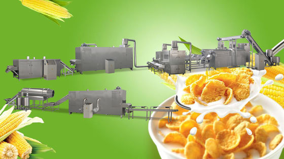 Flocons d'avoine de PLC solides solubles 300kg/hr de Siemens faisant la machine