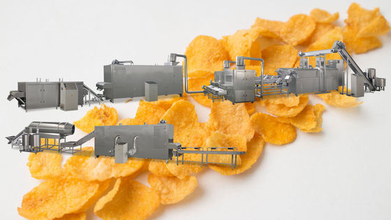 Flocons d'avoine de PLC solides solubles 300kg/hr de Siemens faisant la machine
