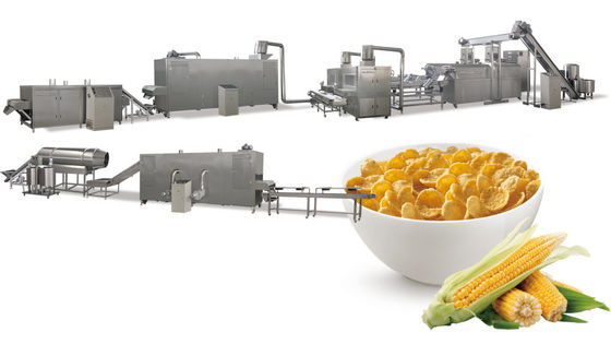 Flocons d'avoine de PLC solides solubles 300kg/hr de Siemens faisant la machine