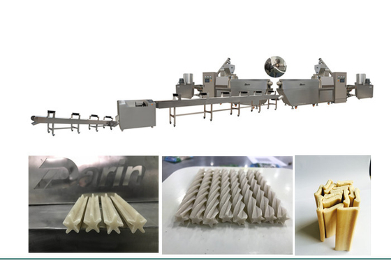 Extrudeuse continue d'aliment pour animaux familiers mâchant la chaîne de fabrication de festin, casse-croûte de chien faisant la machine