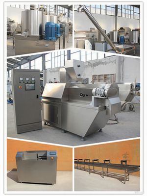 Extrudeuse continue d'aliment pour animaux familiers mâchant la chaîne de fabrication de festin, casse-croûte de chien faisant la machine