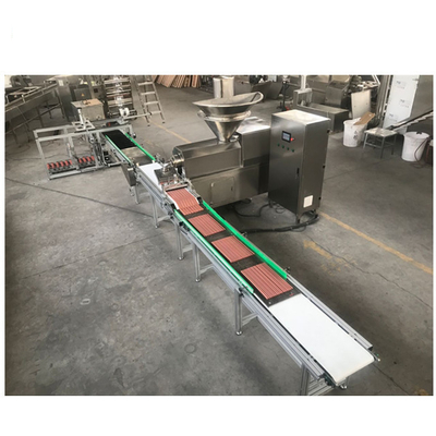 Chaîne de production simple d'acier inoxydable de vis de viande d'extrudeuse d'aliment pour animaux familiers SUS304 de barre d'extrusion froide automatique d'entrée
