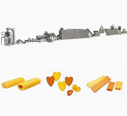 Machine d'extrudeuse de souffle de riz de blé d'avoine équipée de la machine à emballer