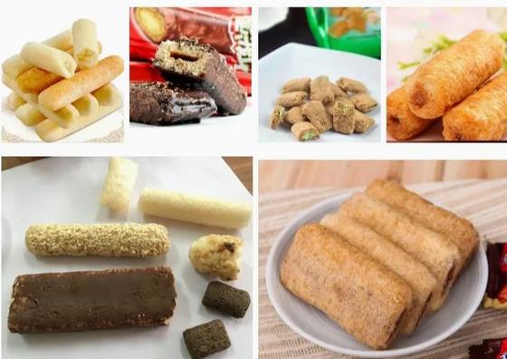 Machine d'extrudeuse de souffle de riz de blé d'avoine équipée de la machine à emballer