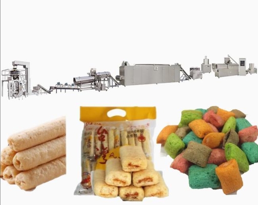 Grande ligne de production alimentaire de machine d'extrudeuse de souffle de casse-croûte de maïs de capacité