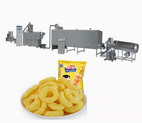 La production à la machine d'extrudeuse de souffle de casse-croûte de frites et de maïs de certificat de la CE rayent
