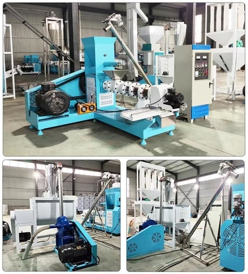 Pêchez l'alimentation, équipement automatique d'extrusion d'aliments pour animaux de certificat de la CE de machine d'extrudeuse d'aliment pour animaux familiers
