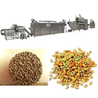 Pêchez la chaîne de fabrication de flottement d'alimentation de poissons de machine d'extrudeuse certification de la CE/OIN