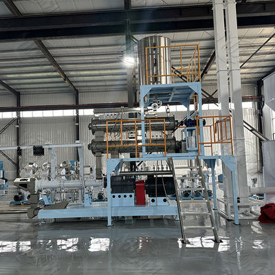 Chaîne de production animale d'alimentation de granule de chien, double machine de boudineuse à vis