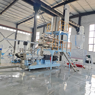La machine sèche d'extrudeuse de nourriture pour poissons d'animal familier de moteur allemand/chaîne de fabrication avec du CE a approuvé