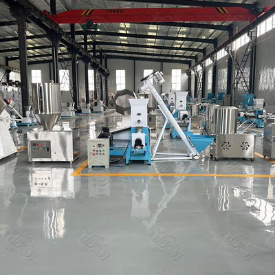 Machine de traitement d'aliments pour animaux secs en granulés en acier inoxydable 304 de 100 à 150 kg/h