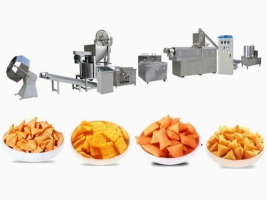 Chaîne de fabrication automatique de machine d'extrudeuse de casse-croûte de Panipuri/Golgappa Fryum 3d