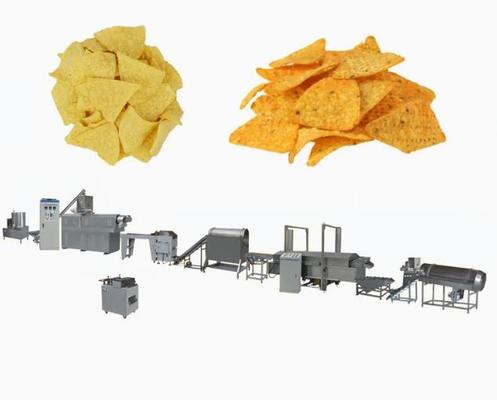 Double machine d'extrudeuse de casse-croûte de vis, ligne automatique de production alimentaire de granule