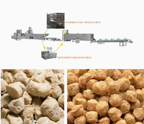 L'isolat automatique a donné à la machine une consistance rugueuse végétale d'extrudeuse du soja pour la nourriture de protéine