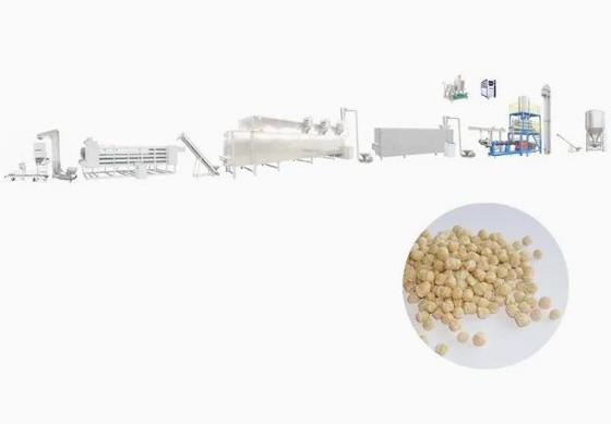 L'isolat automatique a donné à la machine une consistance rugueuse végétale d'extrudeuse du soja pour la nourriture de protéine