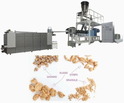 Chaîne de production texturisée d'extrudeuse de pépites de machine/soja d'extrudeuse du soja