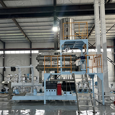Pêchez la chaîne de fabrication de flottement d'alimentation de poissons de machine d'extrudeuse certification de la CE/OIN