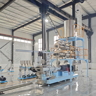 hot sale Pet Food & floating  fish feed pellet extruder machine with Core PLC Motor Component